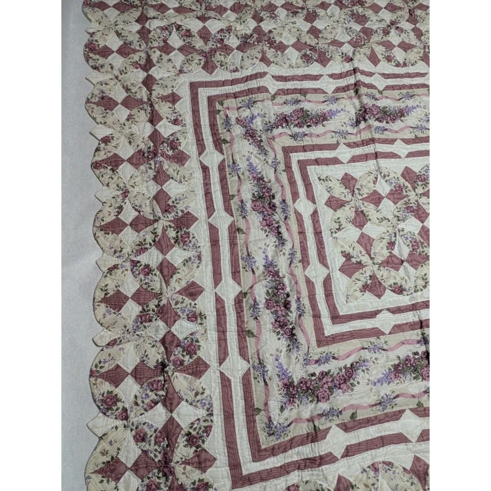 Glynda Turley Rose Rhapsody Comforter Quilt Full Size 76